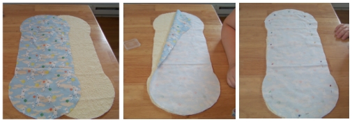 making baby burp cloth