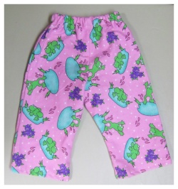 make baby clothes pink frog pants