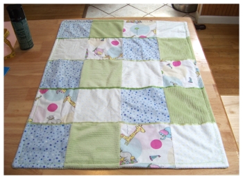 patchwork baby quilt