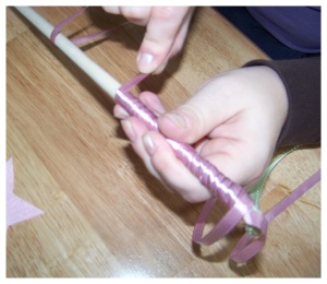 ribbon for fairy wand crafts