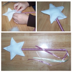 making a fairy princess wand