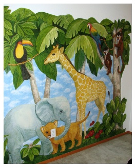 baby nursery wall murals wallpaper