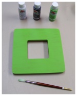 painted diy baby nursery picture frame