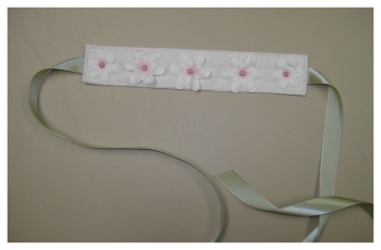 ribbon and flower baby hair accessory