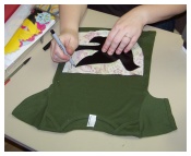 how to applique baby clothing